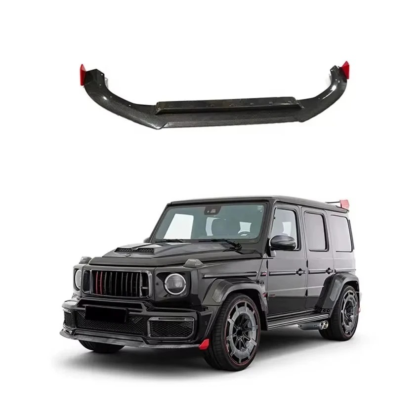 Rocket 900 Dry Carbon Fiber Car Bumper Front Lip for  G Wagon Body Kit W464 G63 2019-2024 G500 G550 Kit